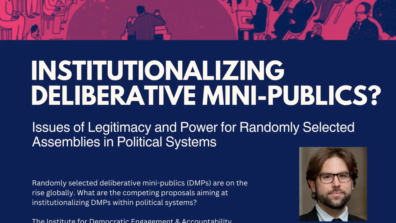 Flyer with info about Dimitri Courant talk