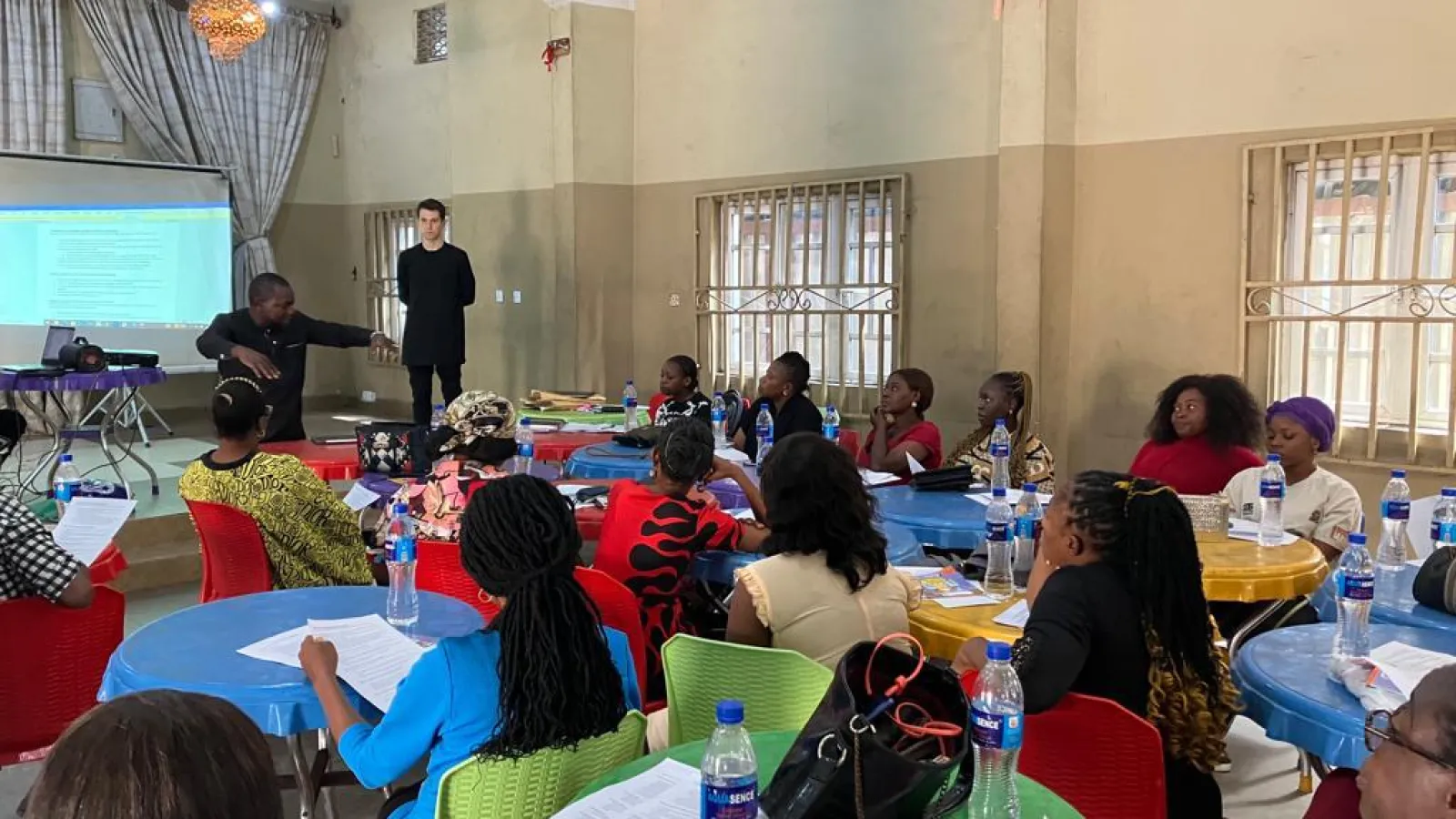 Participants Gather at Hub for Deliberative Town Hall
