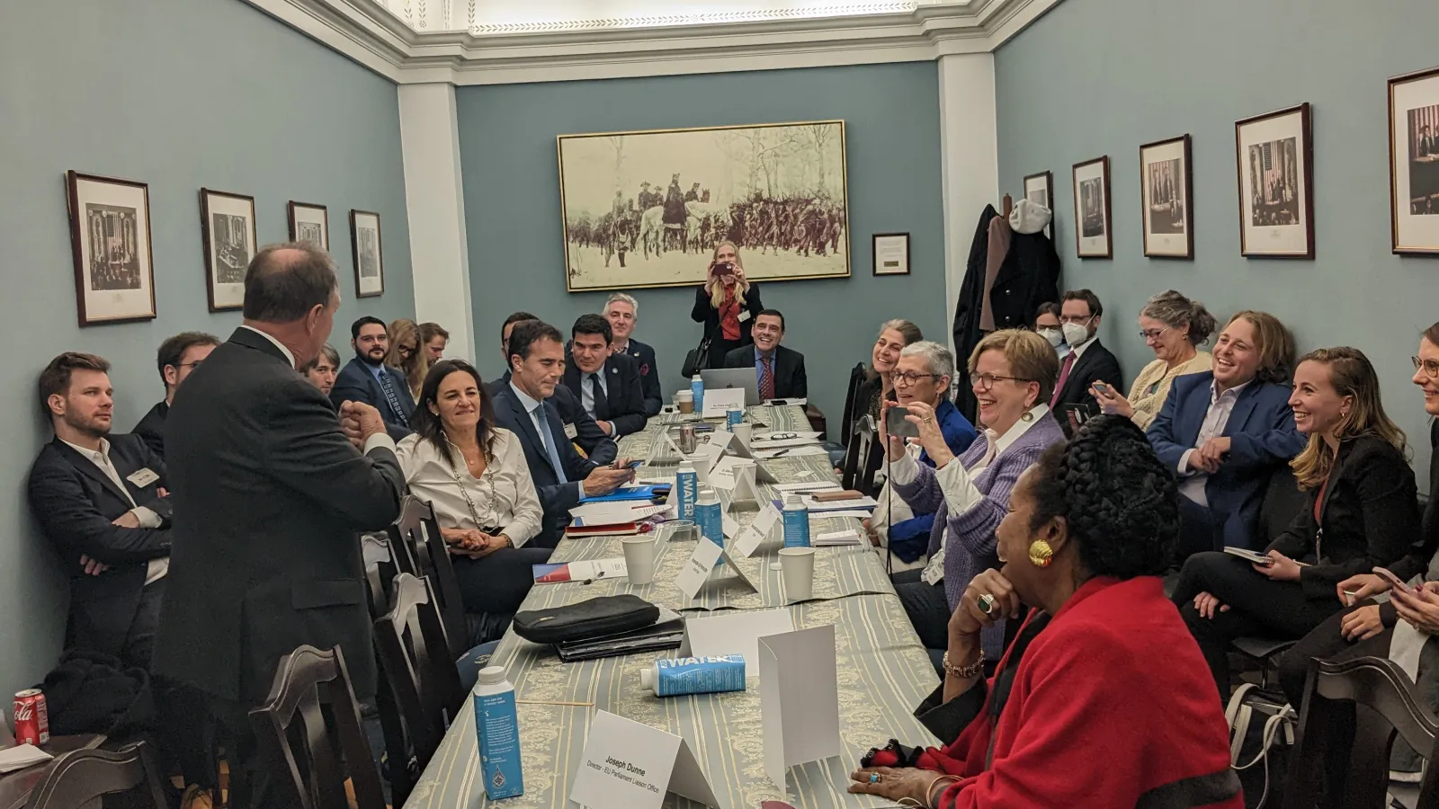 GID 2022 Parliamentary Exchange participants in US Capitol