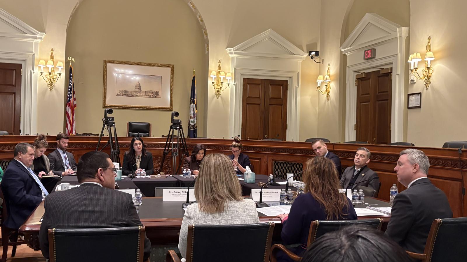 Michael Neblo testified in the congressional hearing.
