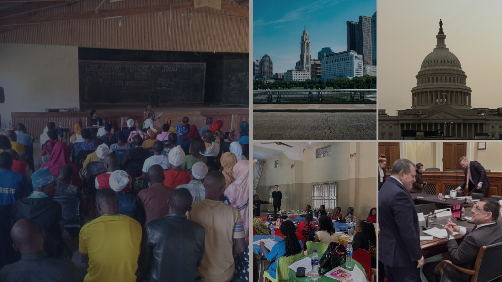 A collage photo of different locations, presented as a banner. 