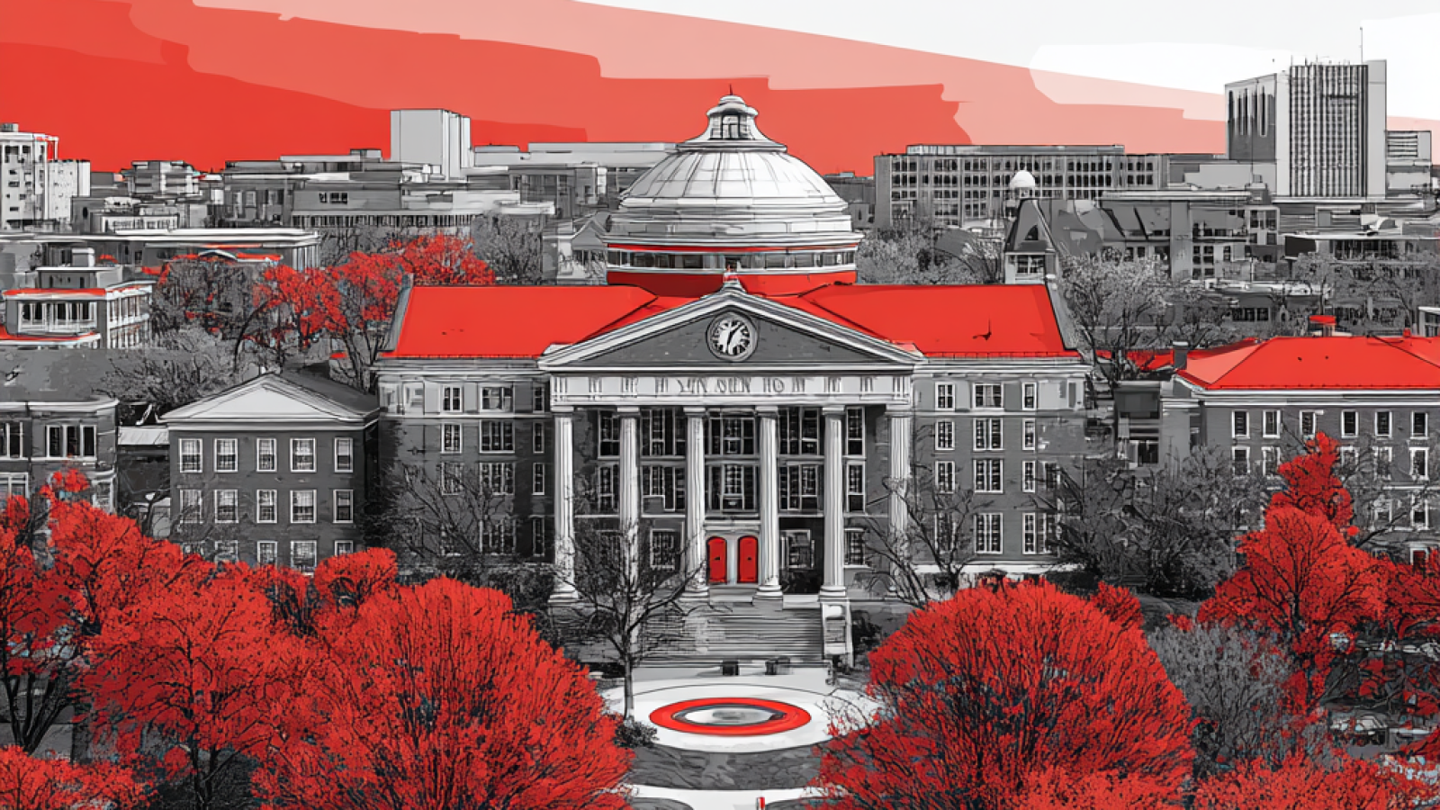 This image is congress building image that has been created by AI