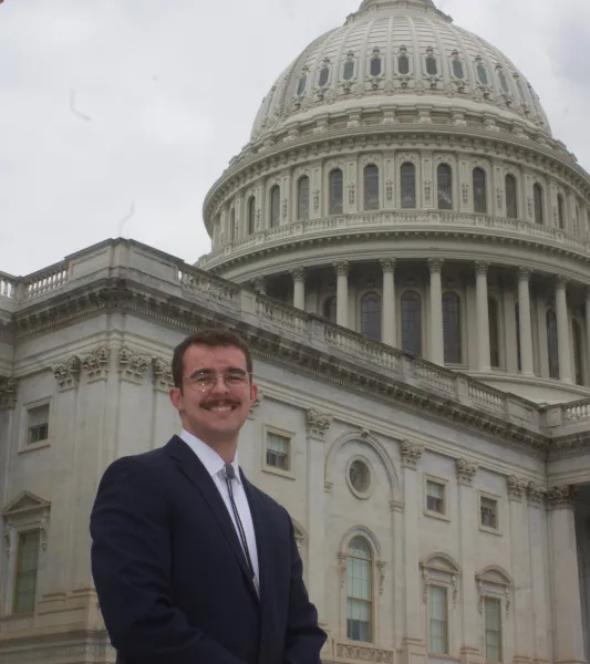 Capitol photo: Outside the U.S. Capitol during the summer fellowship in Washington, D.C.