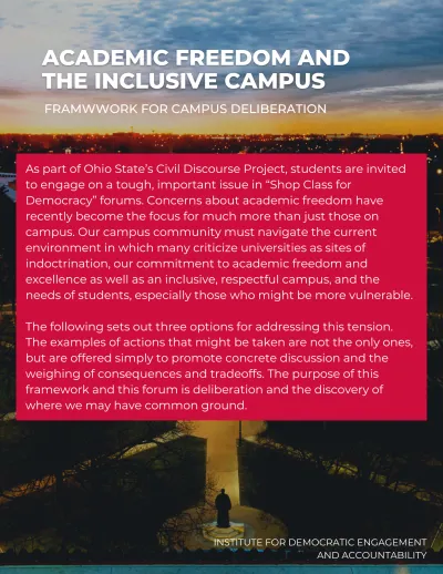 IDEA Framework for Campus Deliberation