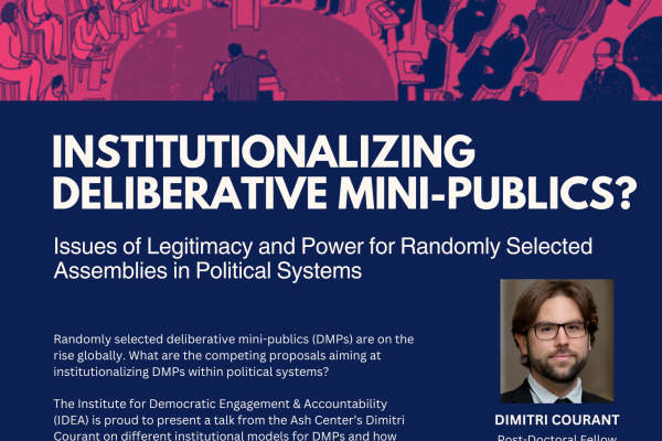 Flyer with info about Dimitri Courant talk