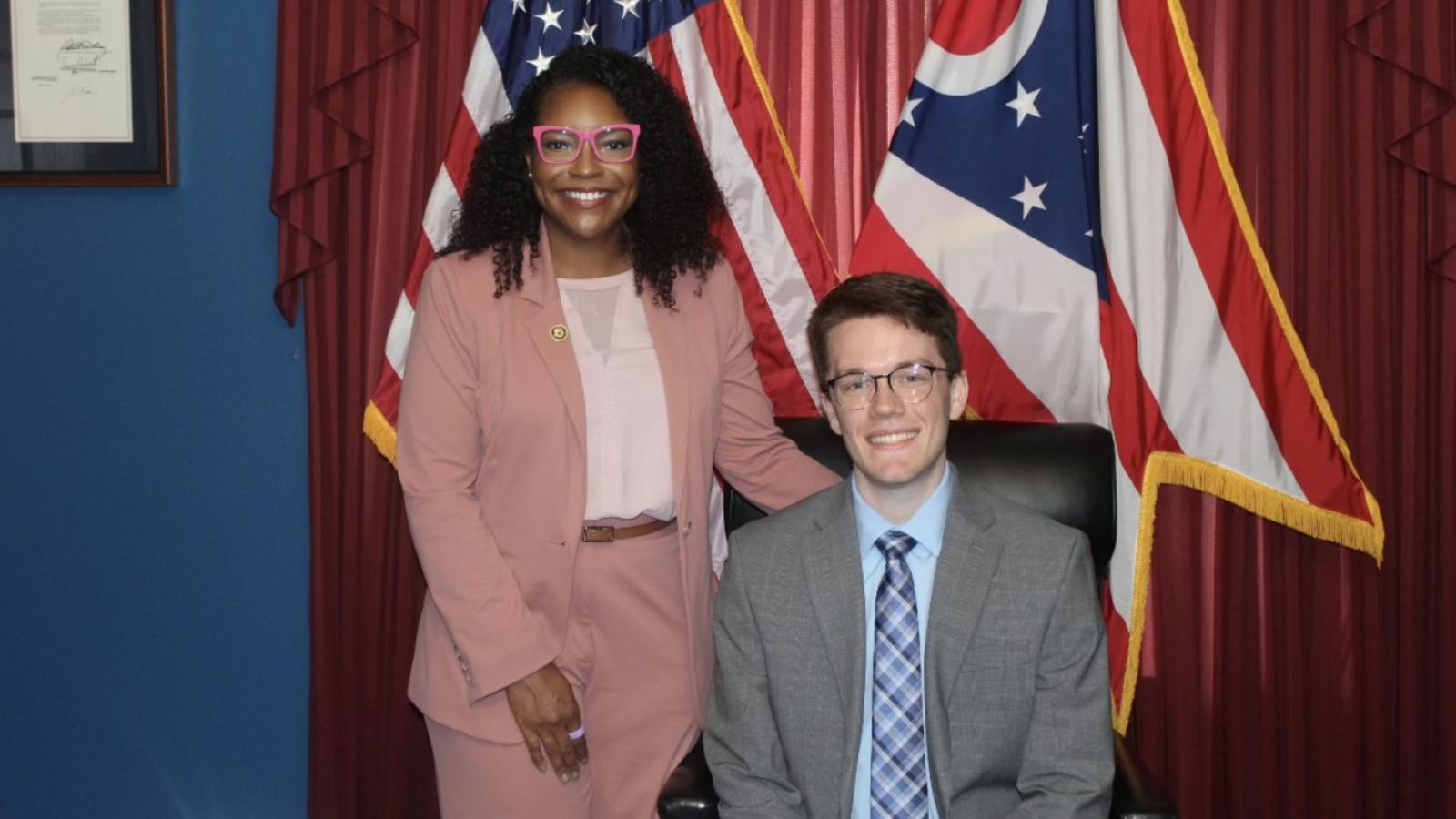 Ryan Mahoney with Rep. Emilia 