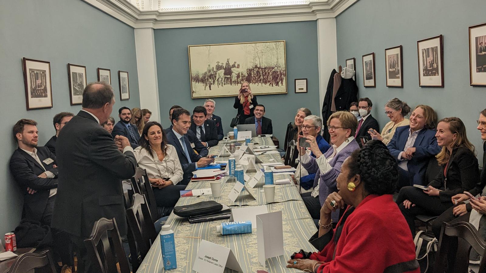 GID 2022 Parliamentary Exchange participants in US Capitol